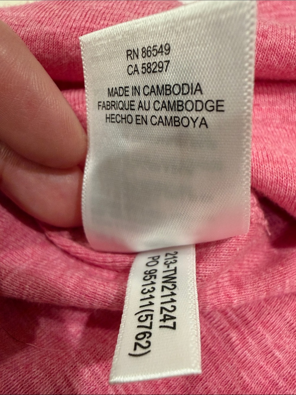 Tommy Bahama Ashby Isles Rib 3/4 Sleeve Tee Pink Heather Crewneck M NWT - Picture 11 of 12